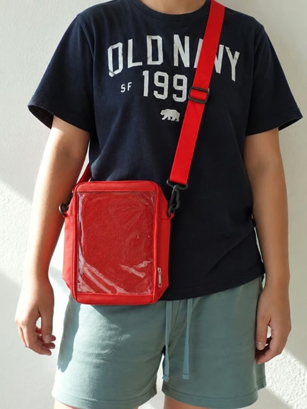 Cherry Red Y2K Kawaii Small Ita Bag Crossbody Anime Pin Display Photocard Purse